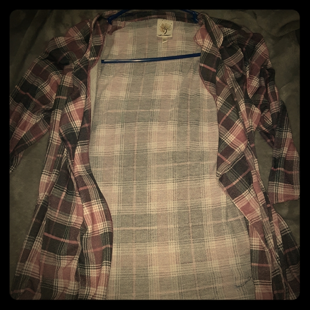 Plaid cardigan